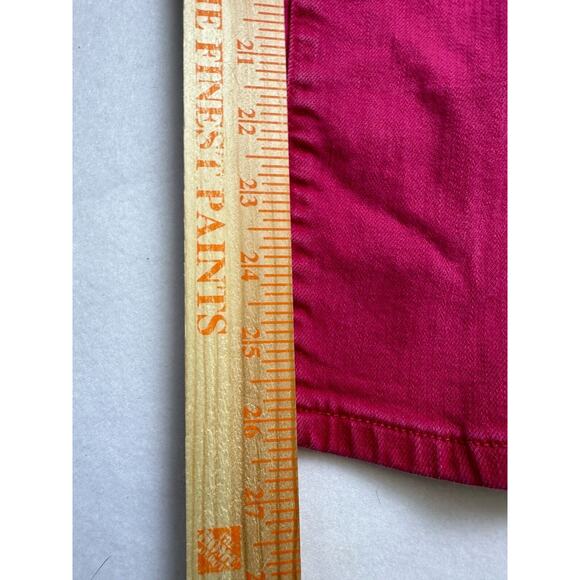 Anthropologie Pilcro Letterpress Jeans Womens Sz 30 Dark Pink Skinny Fuschia - Picture 7 of 9